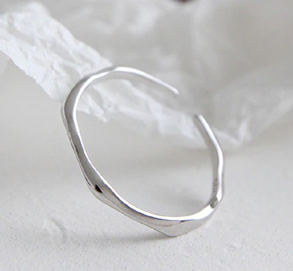 Damesring D937 zilver
