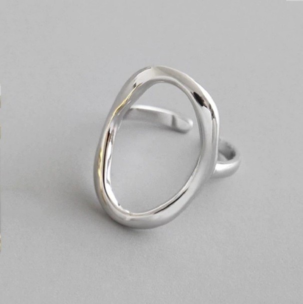 Damesring D964 zilver