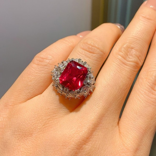 Damesring J431 rood