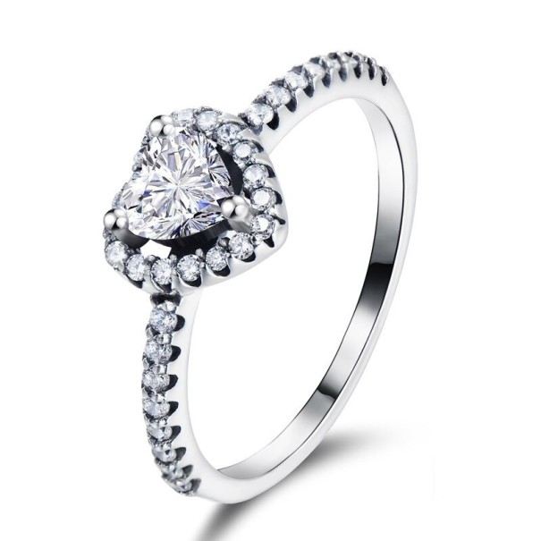 Damesring met hart D1077 5