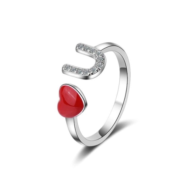 Damesring met hart D2037 1