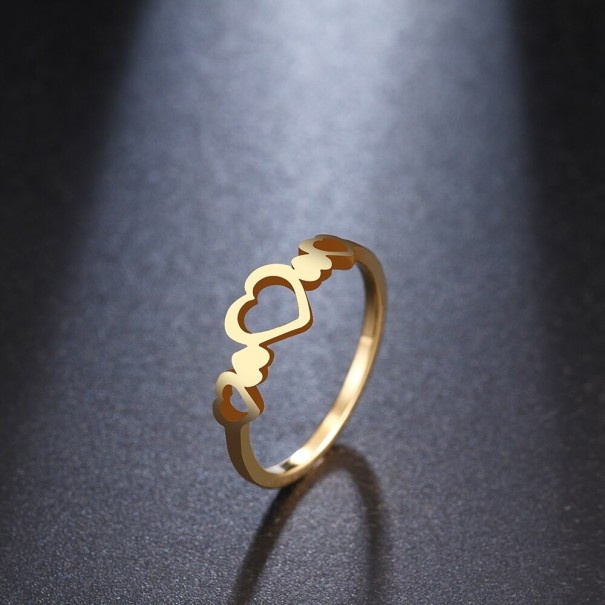 Damesring met hart D2883 goud 7