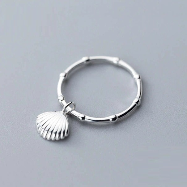 Damesring met schelp D2363 7