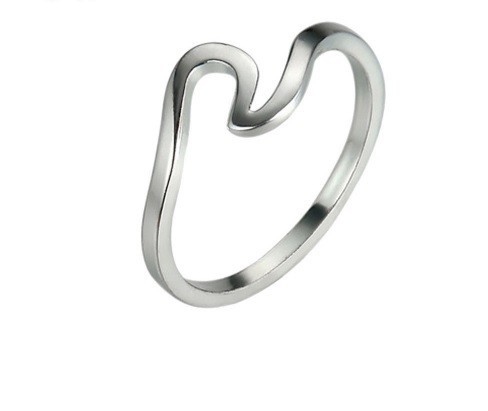 Damesring WAVE J1841 zilver 7