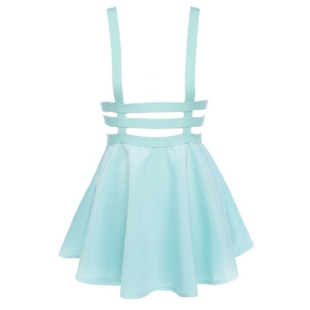 Damesrok met bandjes turquoise