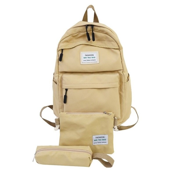 Damesrugzak met accessoires beige
