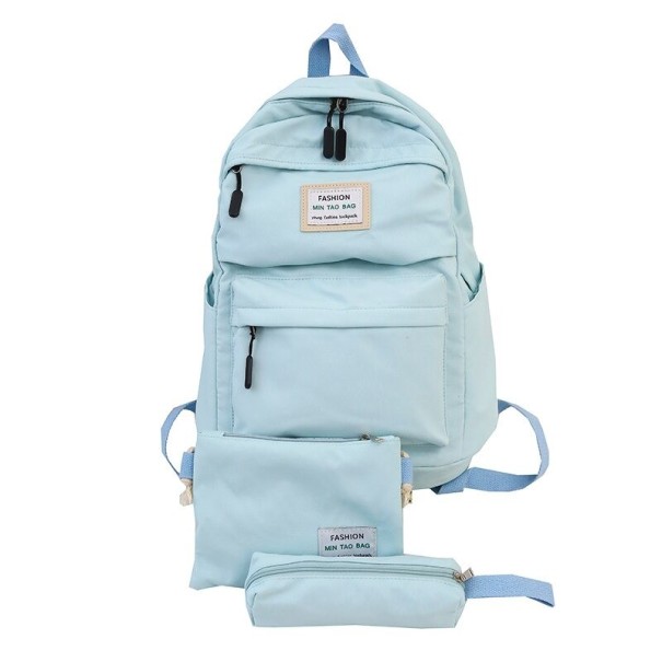 Damesrugzak met accessoires lichtblauw