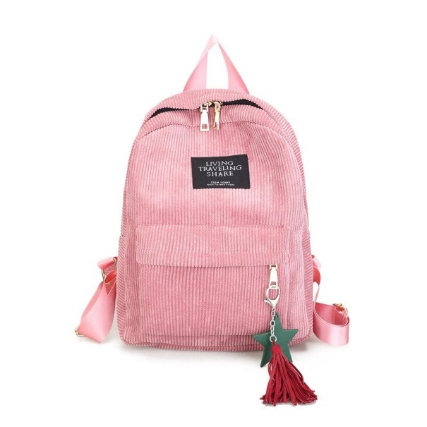Damesrugzak met hanger roze