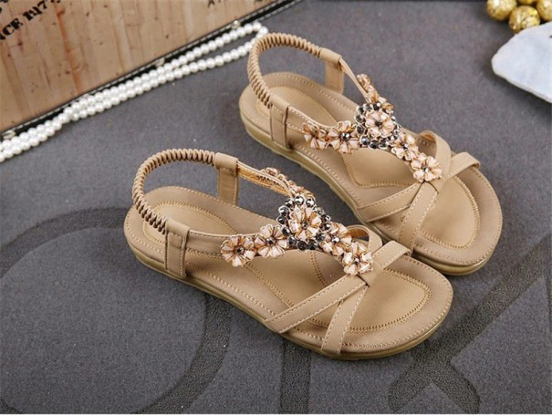 Damessandalen met strass steentjes