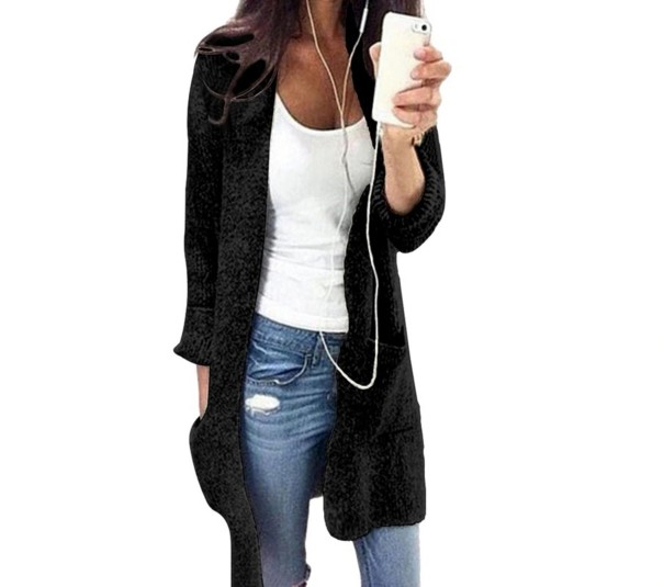 Damestrikcardigan G417 sort XXL