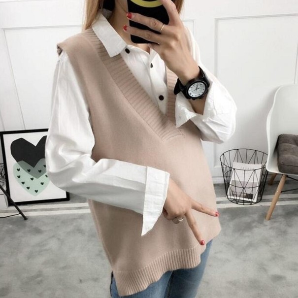 Damestrikvest G321 khaki