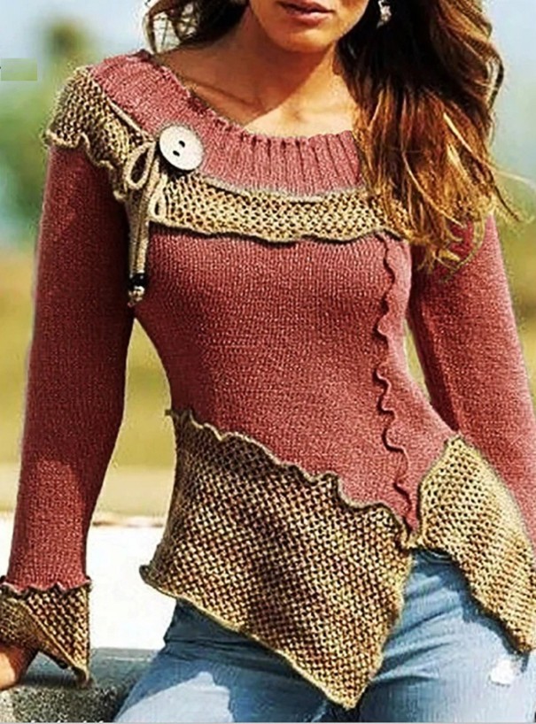 Damestrui A2345 baksteenrood 3XL