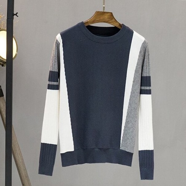 Damestrui met patroon B48 donkerblauw M