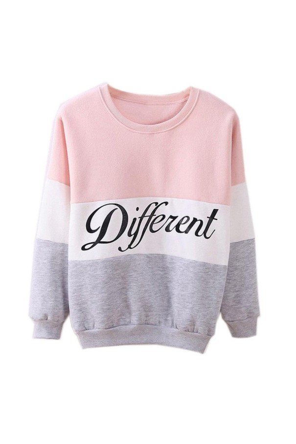 Damesweatshirt Different J1670 rosa XS