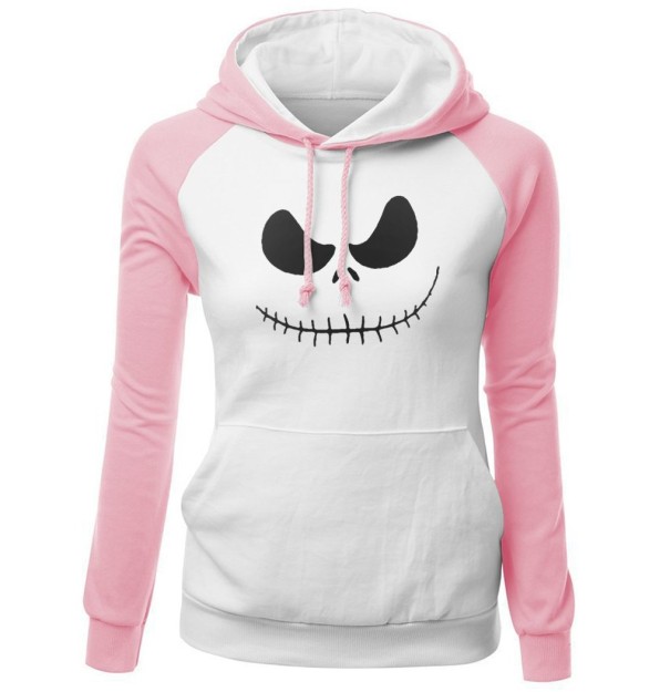 Damesweatshirt med print A38 rosa S