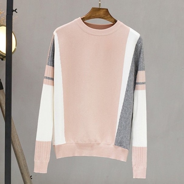 Dametrøje med mønster B48 rosa M