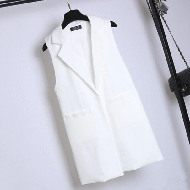 Damevest P1351 hvid XS