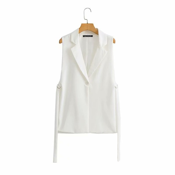 Damevest P1403 hvid M