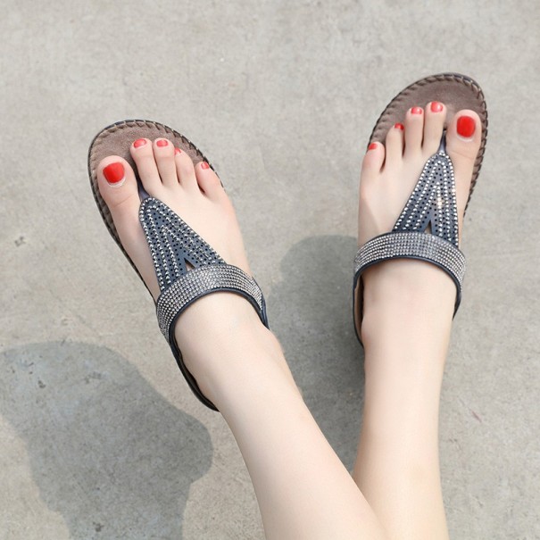 Damflipflops med strass