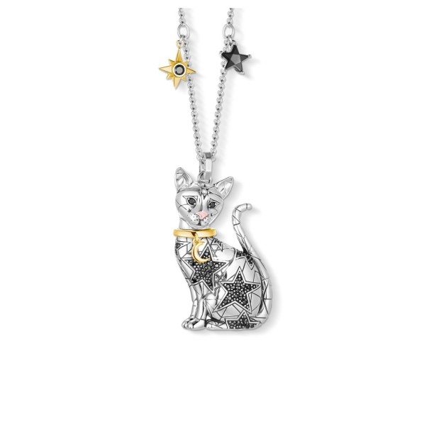 Damhalsband med en katt 1