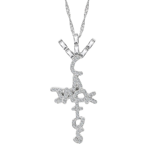 Damhalsband med hänge D120 silver