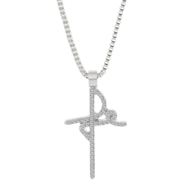 Damhalsband med hänge D121 silver