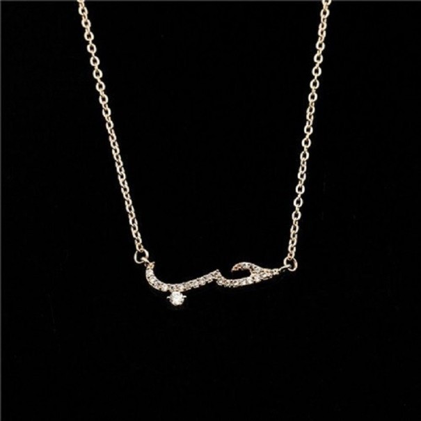 Damhalsband med hänge D163 gammelrosa 3