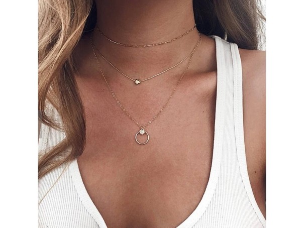 Damhalsband med hängen G805 10