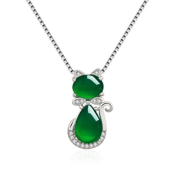 Damhalsband med katt D836 1