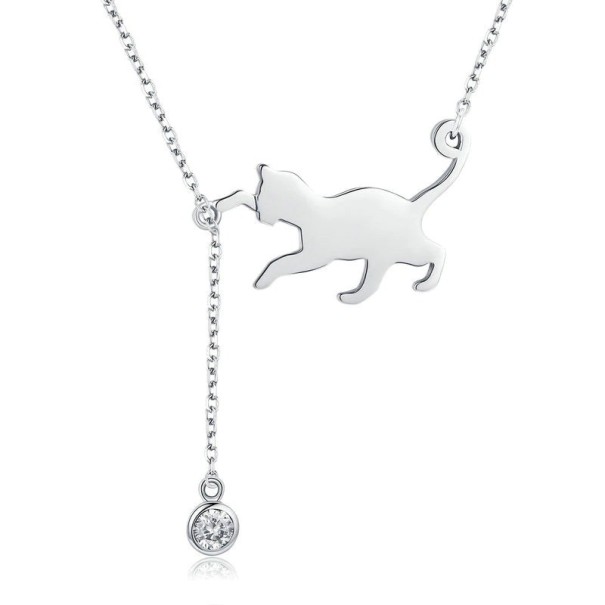 Damhalsband med katt M124 1