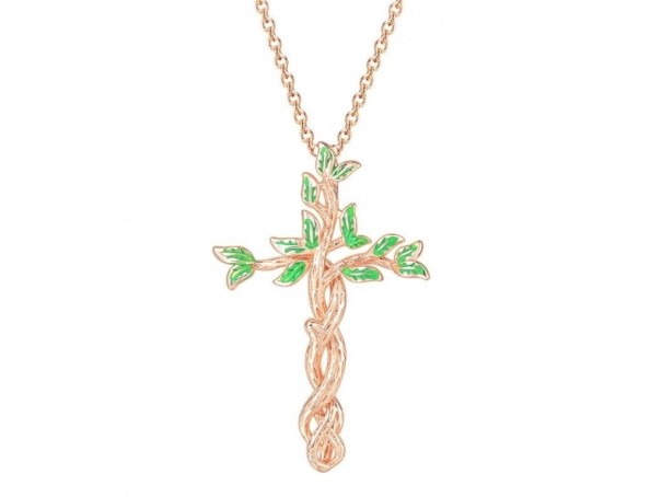Damhalsband med kors D161 1