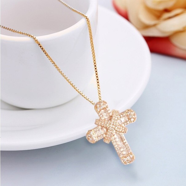 Damhalsband med kors D161 4