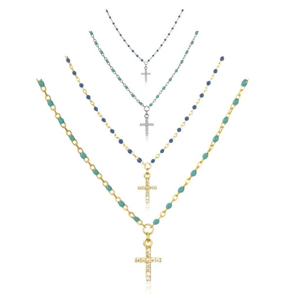 Damhalsband med kors G664