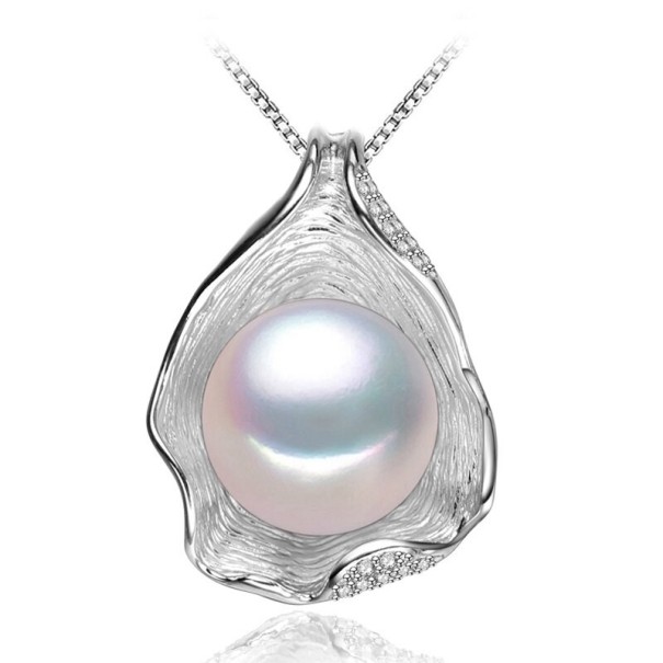 Damhalsband med pärla N3 silver 1