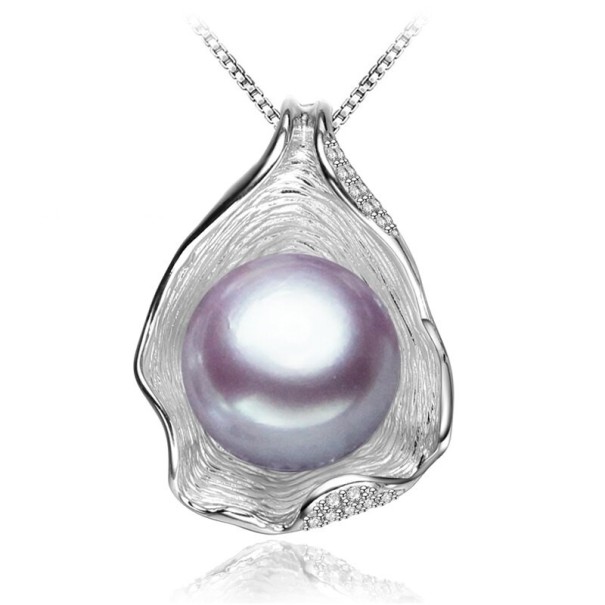 Damhalsband med pärla N3 silver 3