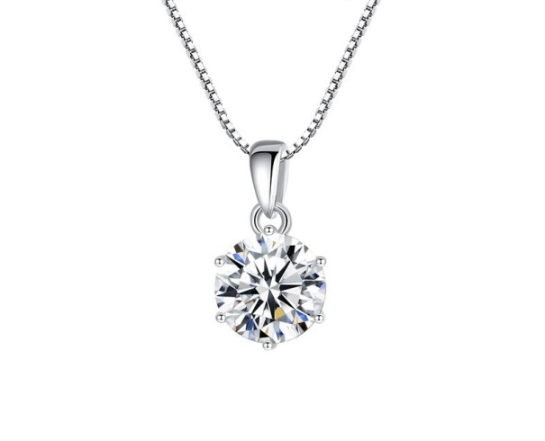 Damhalsband med runt hänge D435 1