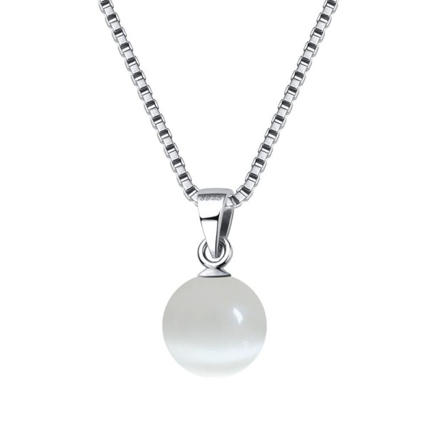 Damhalsband med runt hänge D743 3