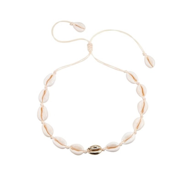 Damhalsband med skal G823 10