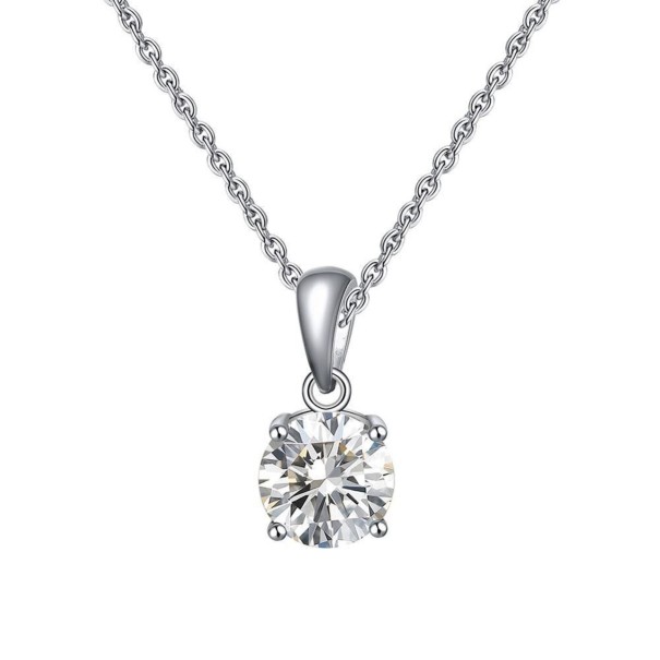 Damhalsband med zirkon G567 vit