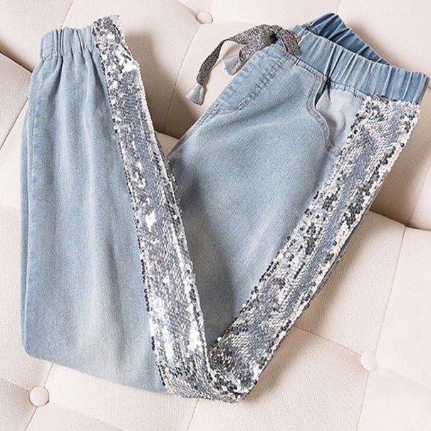 Damjeans med paljetter