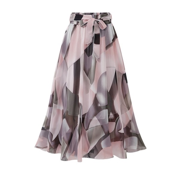 Damkjol med knytband A1594 rosa 3XL