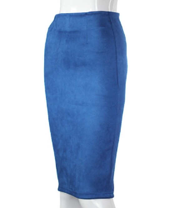 Damkjol med slits bak J3107 blå M