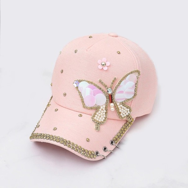 Dammössa med fjäril T24 rosa 1