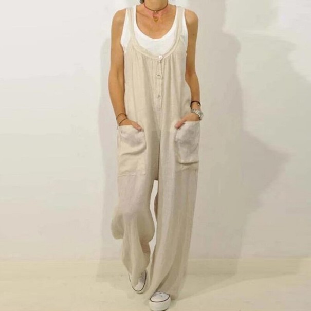 Damoverall med fickor A1998 khaki M