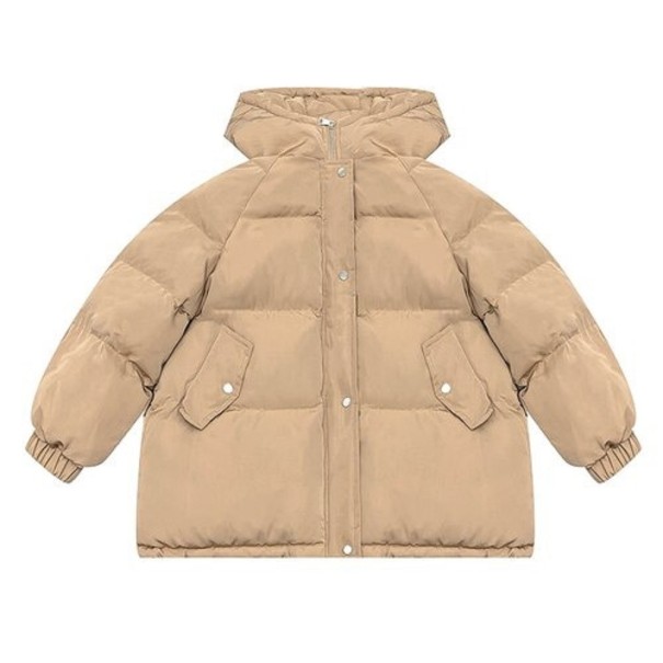 Damoversized vinterjacka A1872 beige L