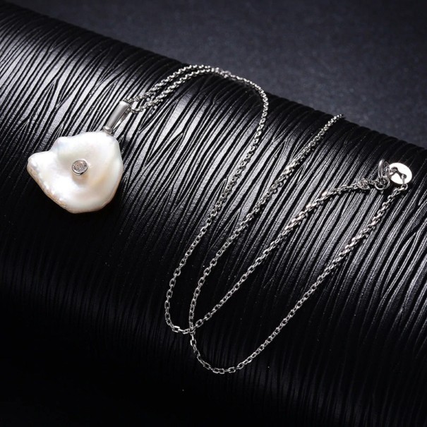 Dampärlhalsband med sten