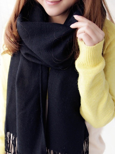Damscarf J2349 blå