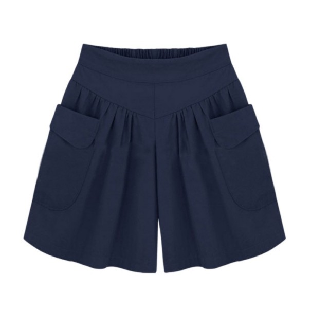 Damshorts Julie - plusstorlekar mörkblå 4XL