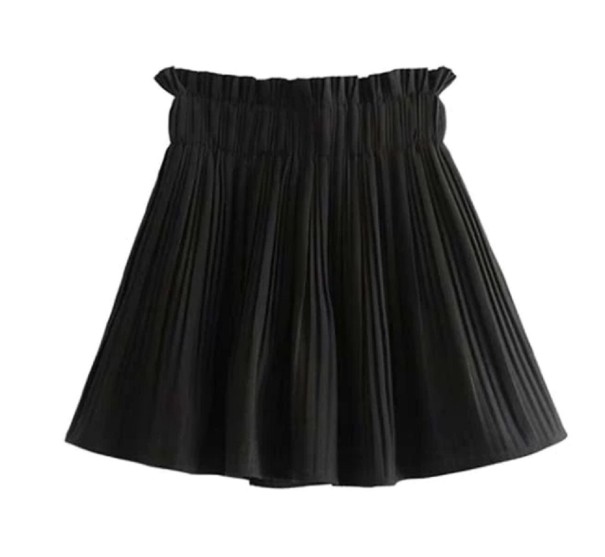 Damshorts med volanger A905 svart M