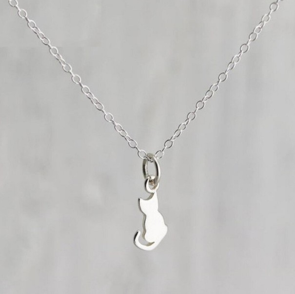 Damsk halsband med katt G5231 1